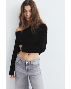 Pull&Bear Asymmetric Jumper - Black