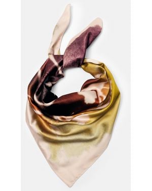 Pull&Bear Geblümtes Satin-Bandana - Pink