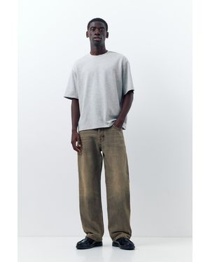 Pull&Bear Regular Straight-Leg Jeans - Grey