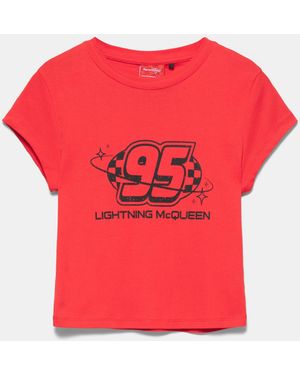 Pull&Bear Cars T-Shirt - Red