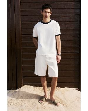 Pull&Bear Stwd Rubberised Sandals - Blue