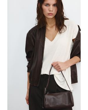 Pull&Bear Shoulder Bag With Buckle - Black