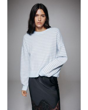 Pull&Bear Boxy-Pullover Mit Weichem Griff - Weiß