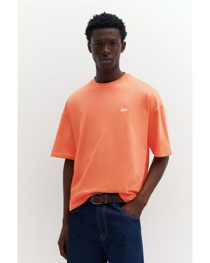 Pull&Bear Boxy Stwd Logo T-Shirt - Orange