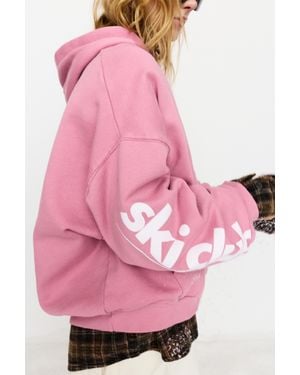 Pull&Bear Ski Club Hoodie - Pink