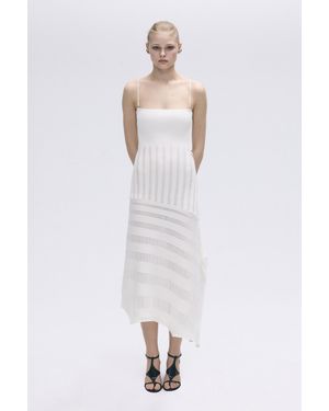 Pull&Bear Karoline Vitto Multi-Position Midi Dress - White