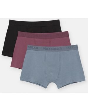 Pull&Bear 3-Pack Of Boxers - Multicolour