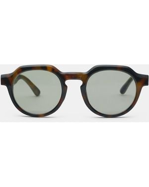 Pull&Bear Tortoiseshell Effect Sunglasses - Brown