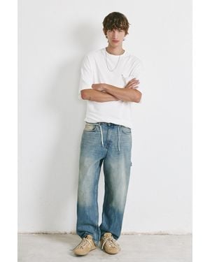 Pull&Bear Relaxed Fit Panelled Baggy Jeans - Black