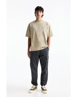 Pull&Bear Cargo Jogger Trousers - Blue