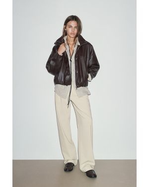 Pull&Bear Darted Smart Trousers - White