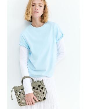 Pull&Bear Woven Bag - Green