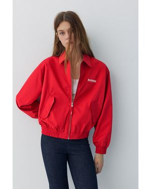 Pull&Bear Embroidered Jacket