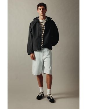 Pull&Bear Leichter Regenmantel Mit Kapuze - Schwarz