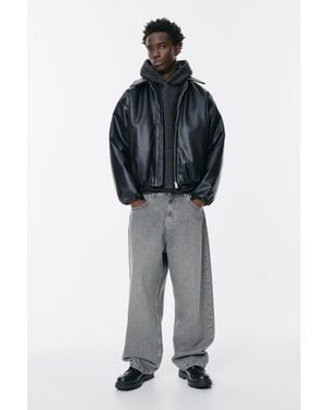 Pull&Bear Relaxed Fit Baggy Jeans - Blue