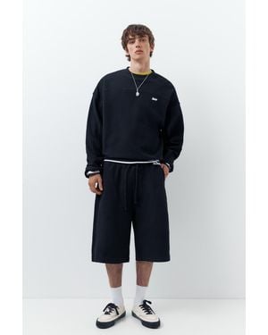 Pull&Bear Stwd Skater Jogger Bermuda Shorts - Blue