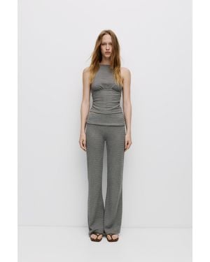 Pull&Bear Schlaghose Aus Baumwollstoff - Mehrfarbig