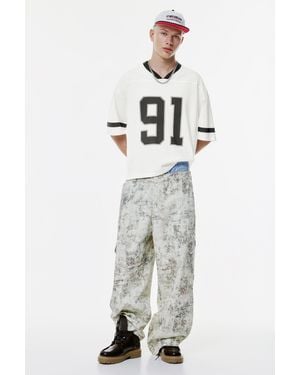 Pull&Bear Stwd 91 Hockey T-Shirt - White