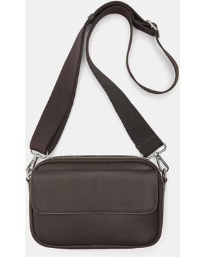 Pull&Bear Pocket Crossbody Bag - Brown
