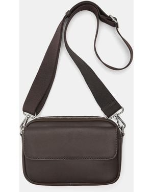 Pull&Bear Crossbody Bag With Pocket - Brown
