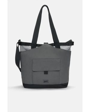 Pull&Bear Stwd Nylon Shopper Bag - Black