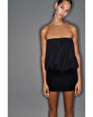 Pull&Bear Kurzes Kleid - Schwarz