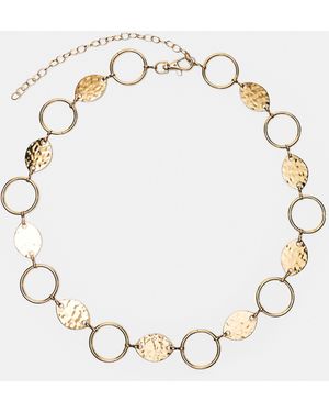 Pull&Bear Metallic Circles Belt