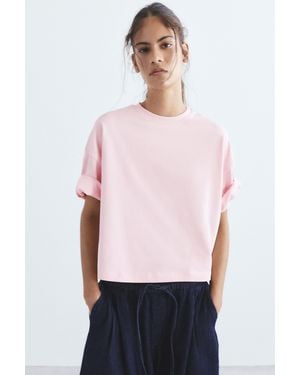 Pull&Bear Boxy Short Sleeve T-Shirt - White
