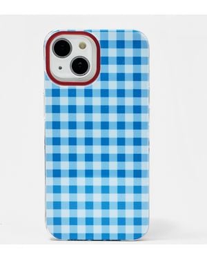 Pull&Bear Gingham Iphone Case - Blue