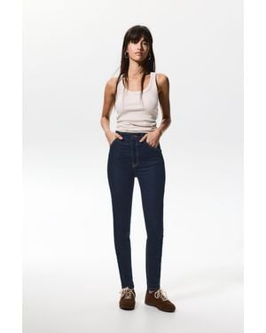 Pull&Bear High-Waist Skinny Jeans - Black