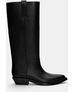 Pull&Bear Knee-High Boots - Black