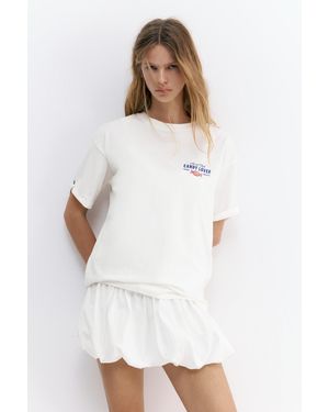 Pull&Bear Candy Lover T-Shirt - White