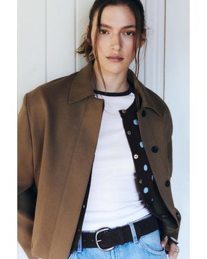 Pull&Bear Balloon Silhouette Tailored Fit Jacket - Black