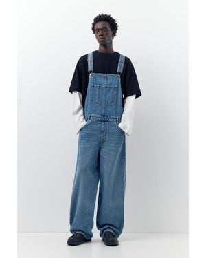 Pull&Bear Denim Overalls - Blue