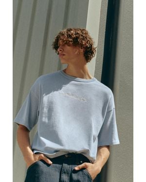 Pull&Bear Oversize Embroidered T-Shirt - Grey