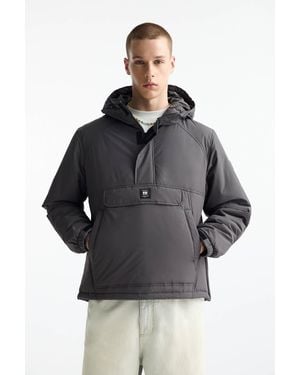 Pull&Bear Jacket With Pouch Pocket And Logo - Grey
