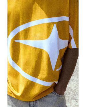 Pull&Bear Subaru T-Shirt - Yellow