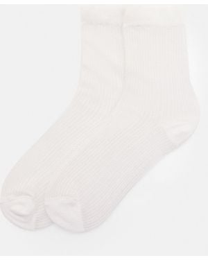 Pull&Bear Openwork Socks - White