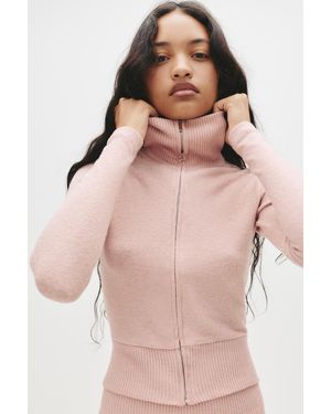 Pull&Bear Soft-Touch-Jacke Mit Reißverschluss - Pink