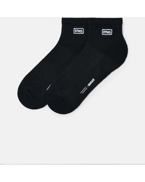 Pull&Bear Stwd Ankle Socks - Black