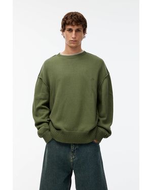 Pull&Bear Stwd Jumper With Seams - Green
