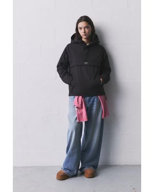 Pull&Bear Basic Kangaroo Jacket - Blue