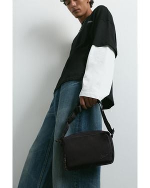 Pull&Bear Stwd Crossbody Bag - Black
