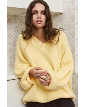 Pull&Bear Oversize Asymmetric Hem Jumper - Metallic