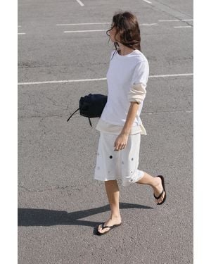 Pull&Bear Flache Sandalen - Grau