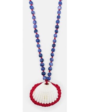 Pull&Bear Seashell Bead Necklace - White