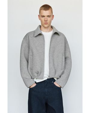 Pull&Bear Neoprene Balloon Jacket - Grey