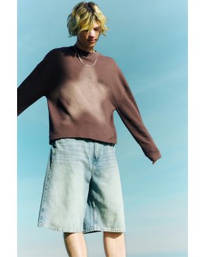 Pull&Bear Knit Star T-Shirt - Blue