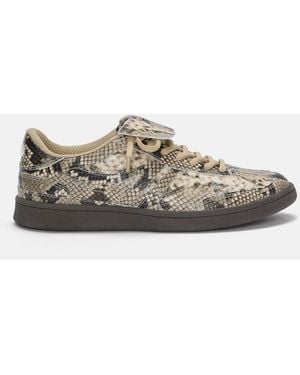 Pull&Bear Animal Print Trainers With Tongue - Multicolour