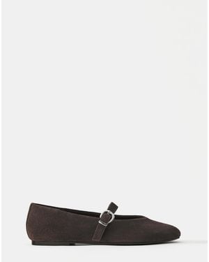 Pull&Bear Lederballerinas - Weiß